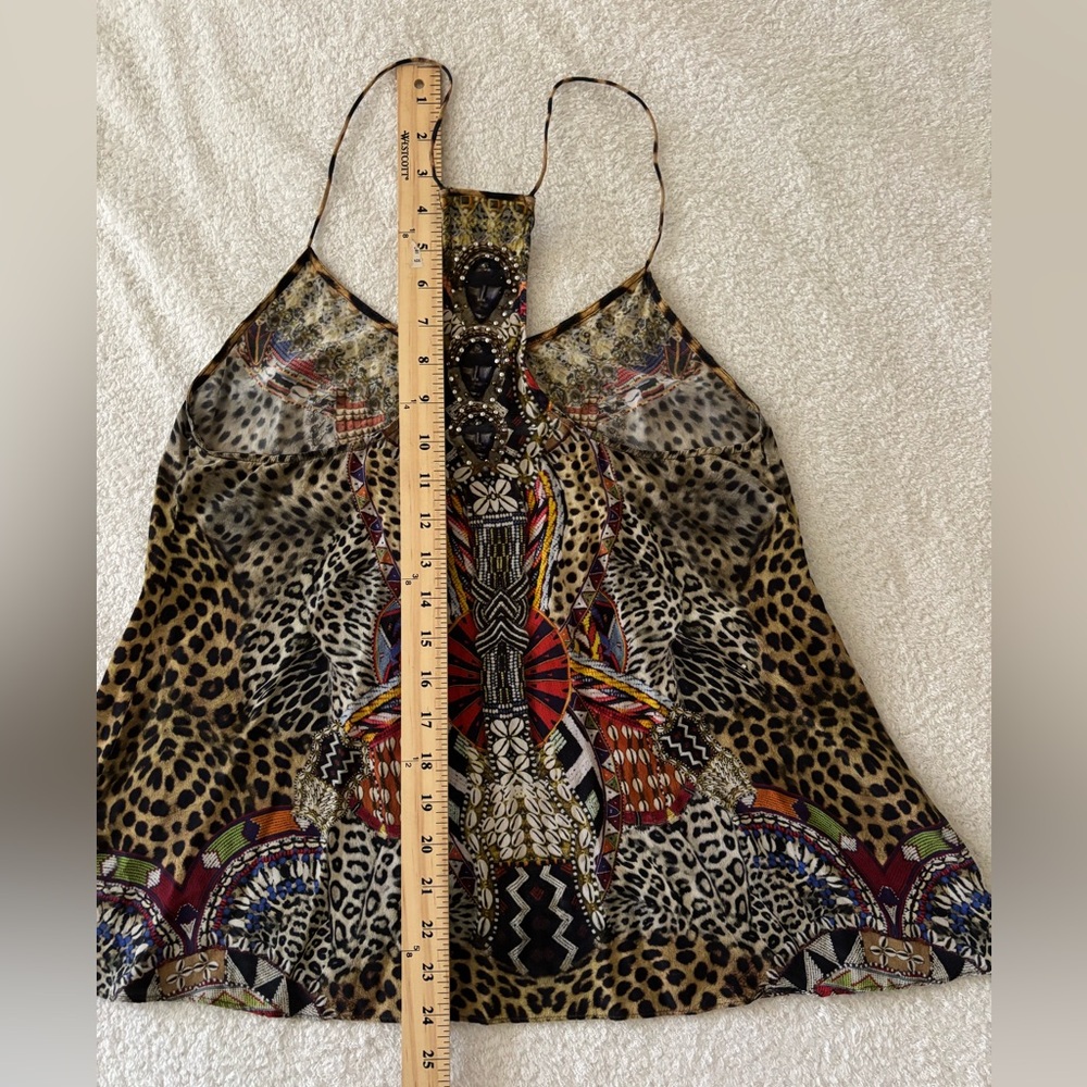 Camilla  Asymmetrical Sleeveless Silk top - Picture 13 of 16